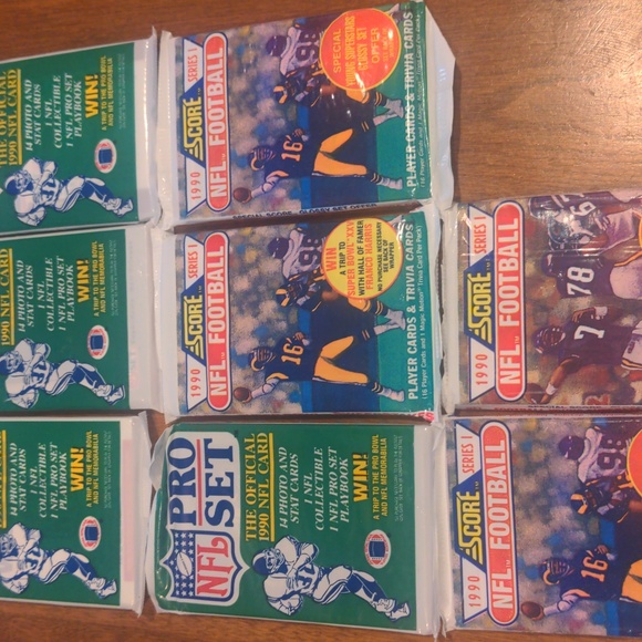 VTG Vintage 1990 Pro Set NFL cards and Score NFL trading cards - Picture 3 of 5